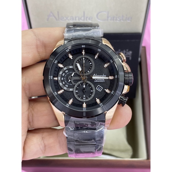 alexandre christie 6508mc black rosegold pria