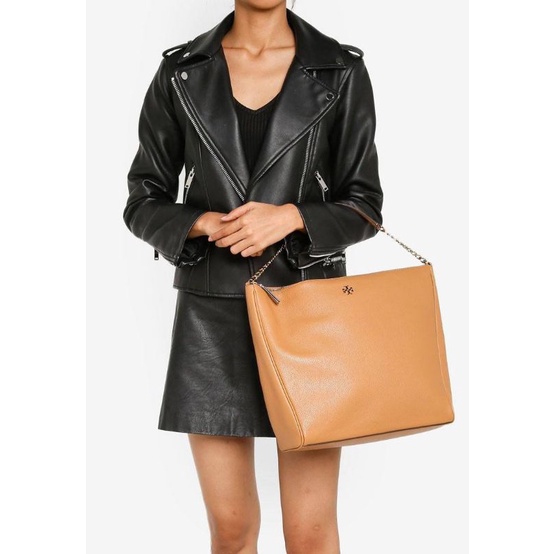 tas Tory Burch Carter Slouchy Hobo Leather Cardamon/tas tory burch ori