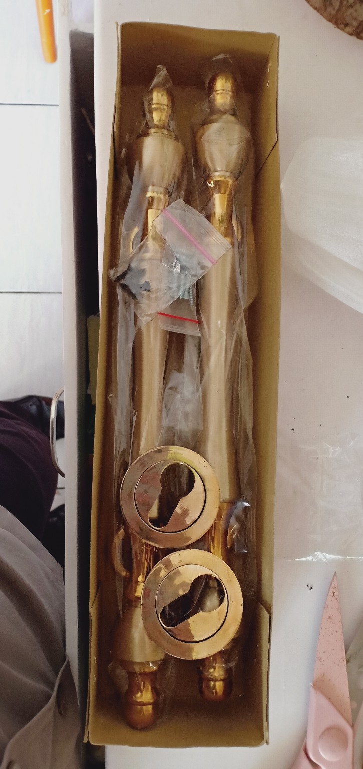 Furniture Kuningan Handle Gagang Pegangan Tarikan Pintu Rumah Kamar Dapur Motif Bunga Dahlia Gold