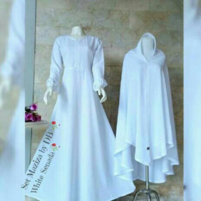 Set maziza ORI Duta busana, agen duta busana warna putih size L4
