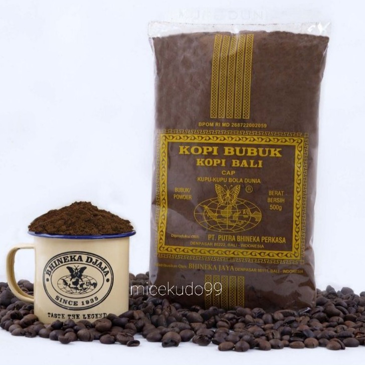 

LEGEND BALINESE COFFEE KUPU KUPU BOLA DUNIA 500 GRAM / POWDER COFFE BALI