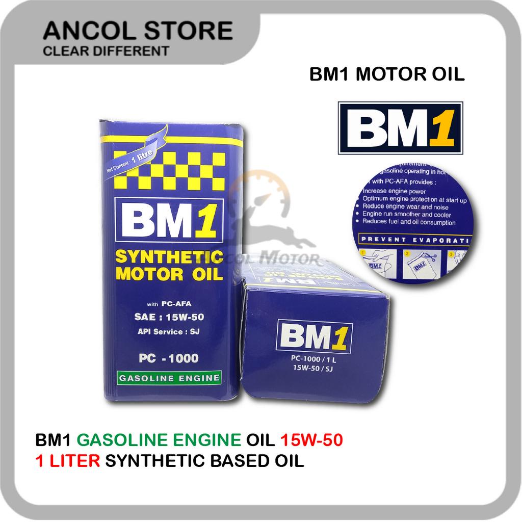 Oli BM1 Gasoline Engine PC-1000 sae 15w50 Oli 4T Mobil Motor 1 Liter