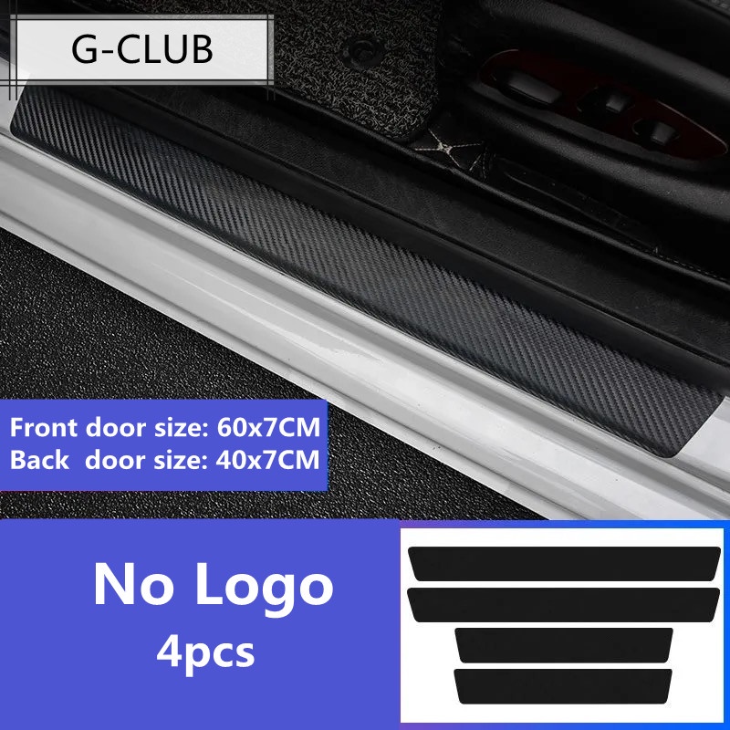 ❀Stiker strip Pelindung Pedal Pintu Mobil Bahan carbon fiber anti Gores