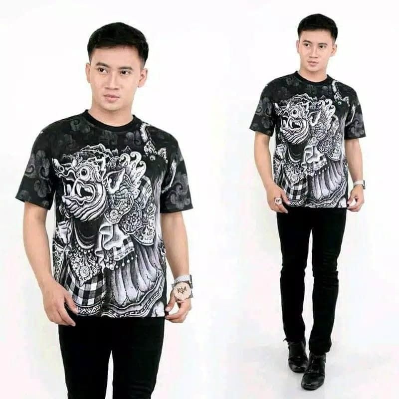 Baju Barong Bali M L XL Dewasa Pria Dan Wanita Bahan Kaos Barong Bali