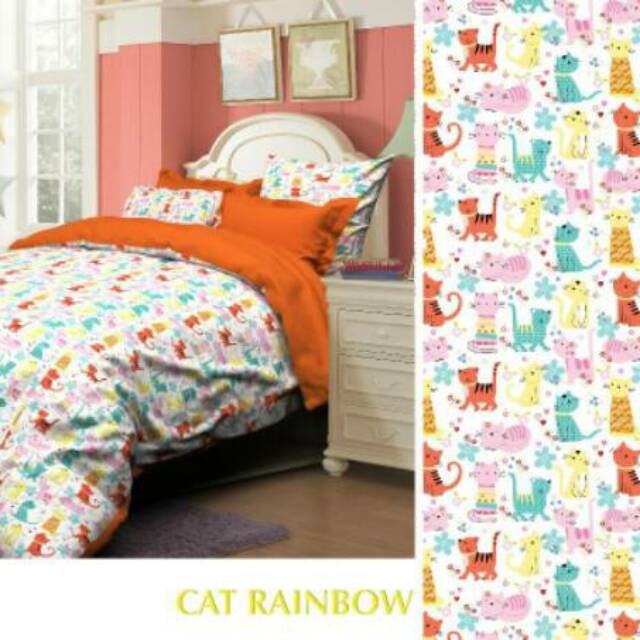 Sprei motif kucing