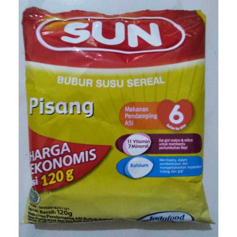 Bubur SUN pisang ekonomis 120gr