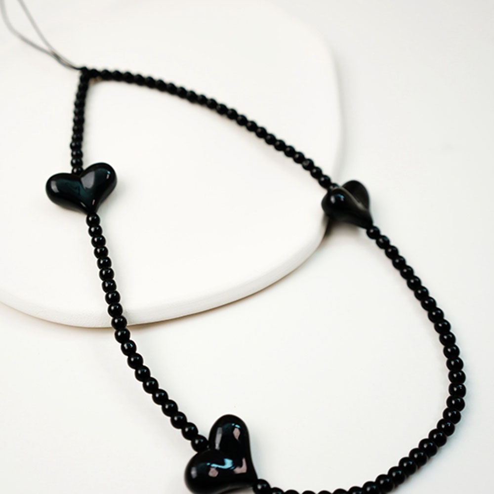 Tali Strap Handphone / Earphone Bentuk Hati Kreatif