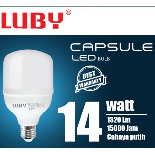 Lampu LED Capsule LUBY 14w 14 watt