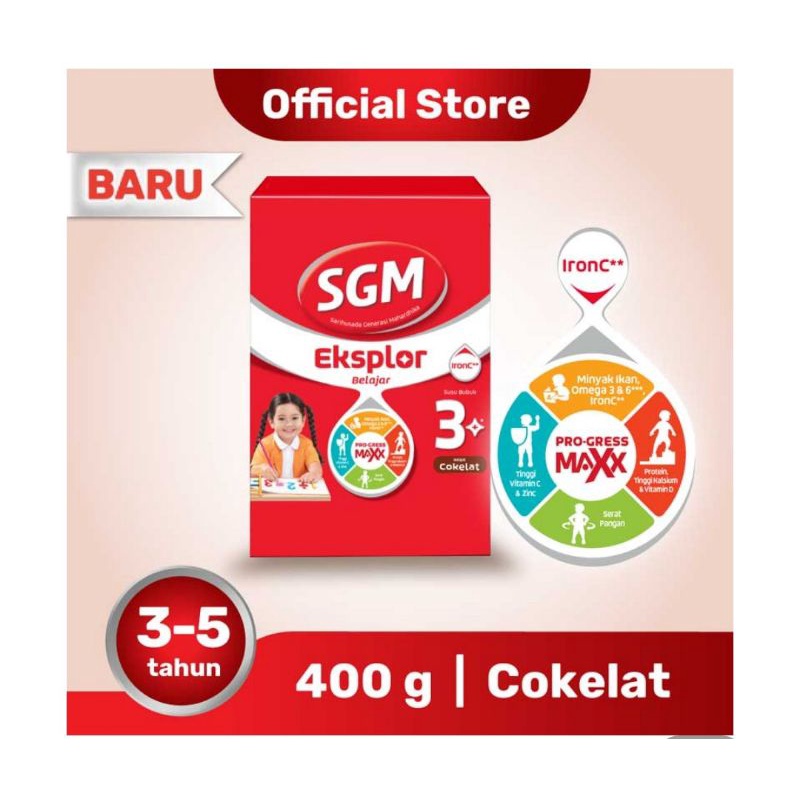 

SGM Eksplor 3+ Cokelat 400gr