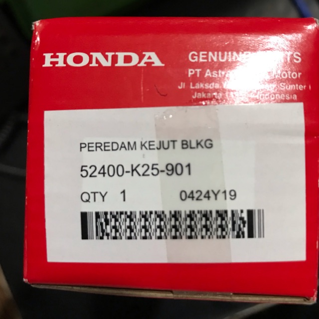 Skok belakang Shock breaker Peredam kejut belakang Honda Beat Inject Beat Pop 52400 K25 901 ori