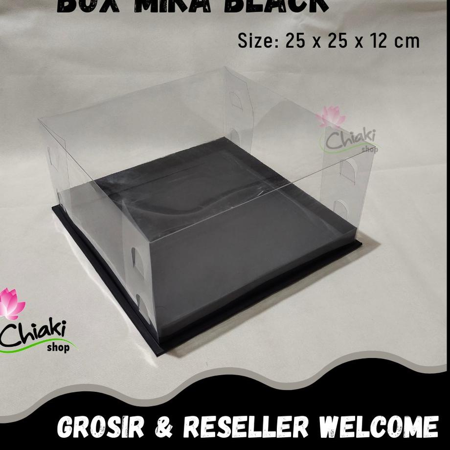 

✩ Box Cupcake isi 9 BLACK 25 x 25 x 12 Kotak Mika HITAM Dus Kue Kardus Cake Muffin Doos Pudding Karton ♝
