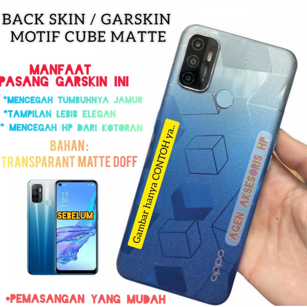 BACK SKIN GLITTER CUBE Realme C31 C35 9 Pro 9 Pro+ Plus Narzo 50A Prime Garskin