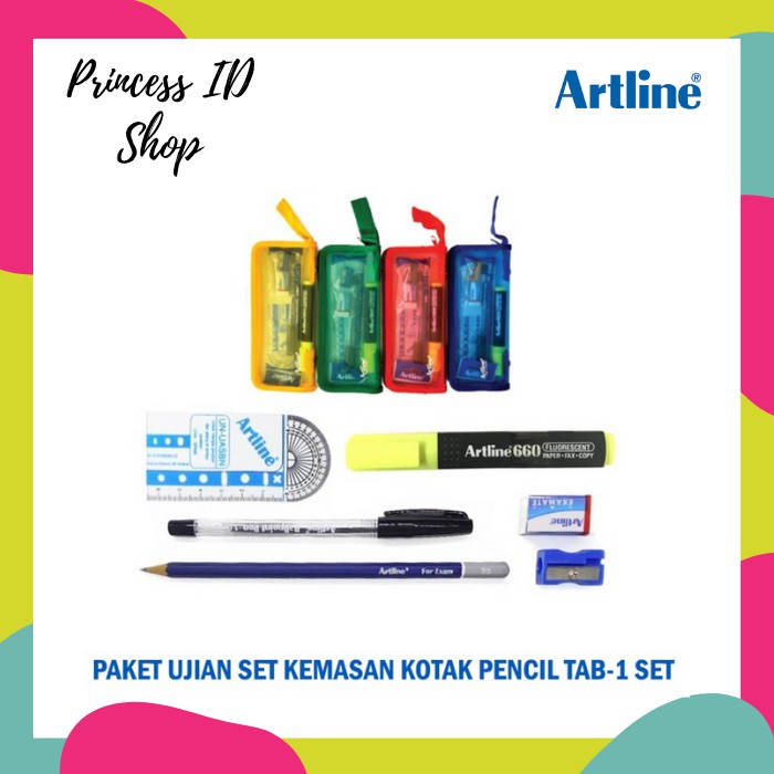 

PAKET UJIAN SET KEMASAN KOTAK PENSIL ARTLINE TAB-1 set