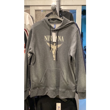 Hoodie H&amp;M Nirvana Angel Grey