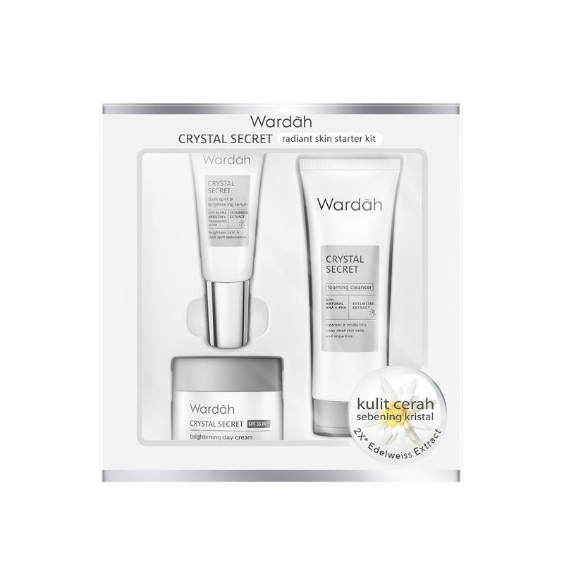 Wardah Crystal Secret Radiant Skin STARTER KIT (ISI 3PCS)