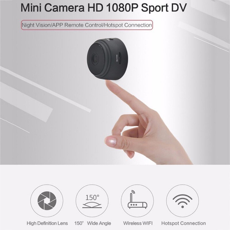 Mini WiFi IP Camera CCTV 1080P