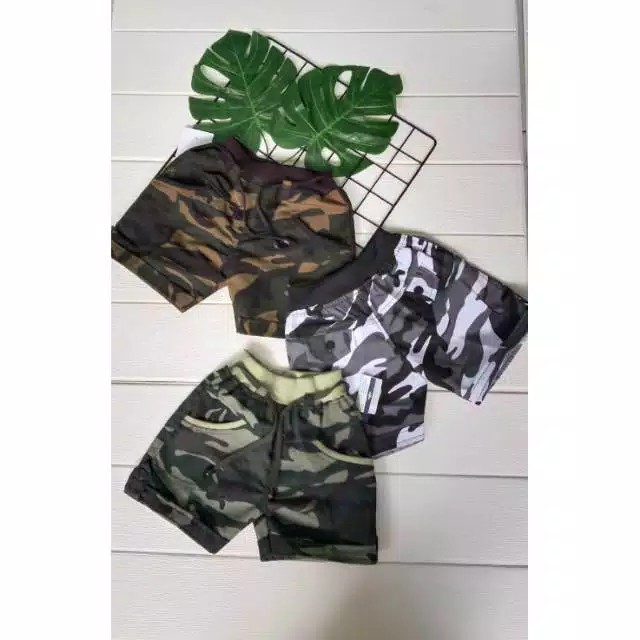 pilih warna Celana candy army * hotpants loreng * celana pendek anak 1-5 th