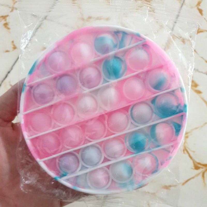 POP IT Rainbow Popit Macaron Murah | Pop it mainan-Round Camou