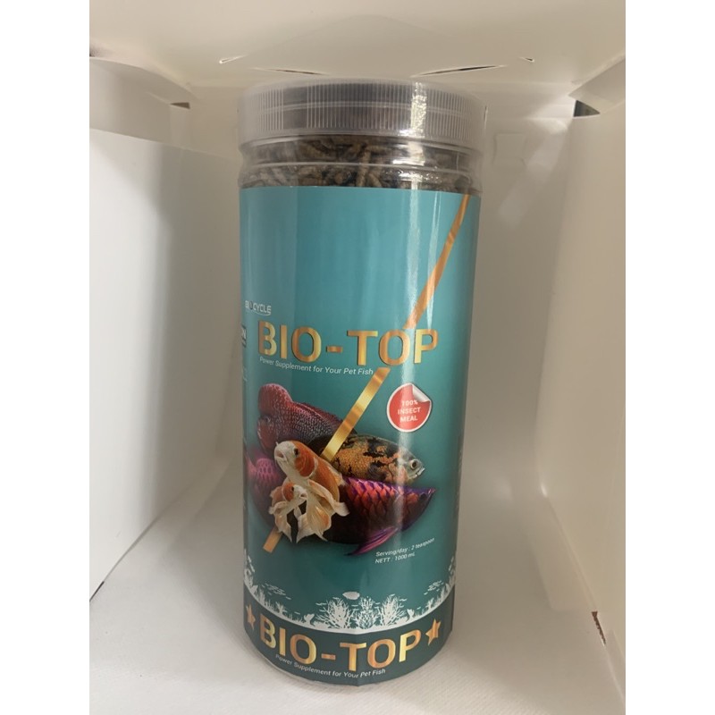 BIO TOP Maggot BSF / Ulat kering Pakan ikan