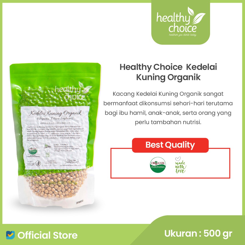 

Healthy Choice Kedelai Kuning Organik 500 gr