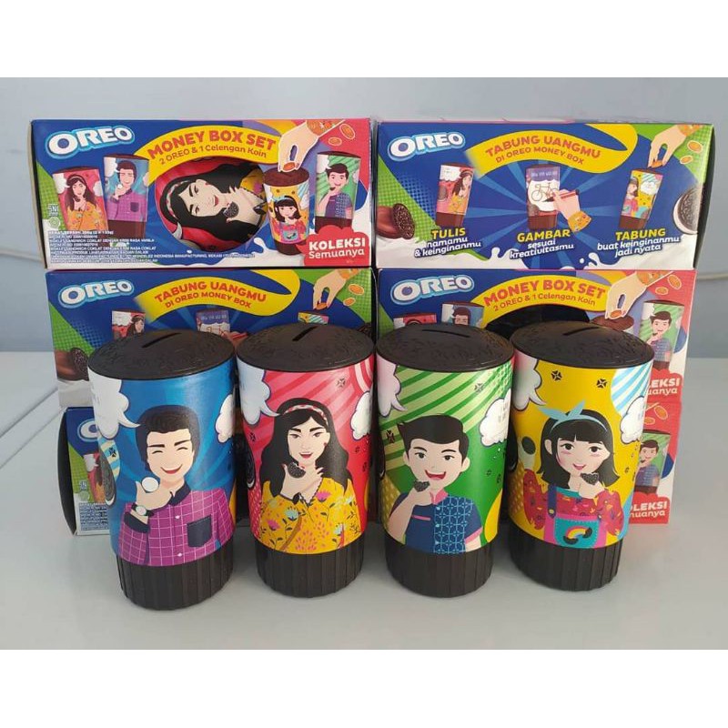 

Paket Biskuit Oreo Money box set (free celengan)