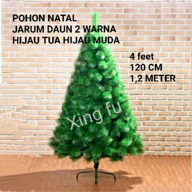 Pohon Natal Jarum 4 Feet 120 CM KAKI BESI