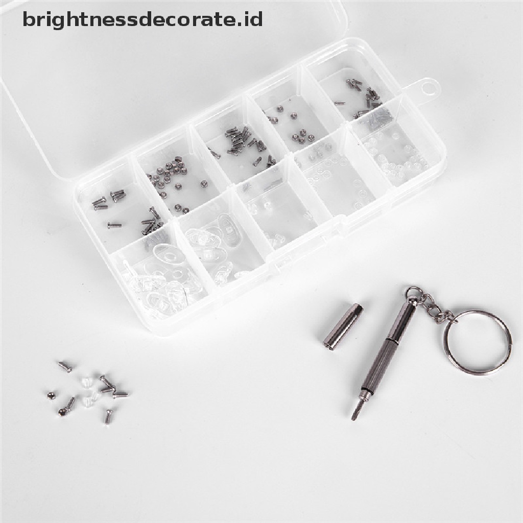 [birth] Screw Nut Nose Pad Optical Repair Set Assortment Sunglass Tool Kit For glasses [ID]