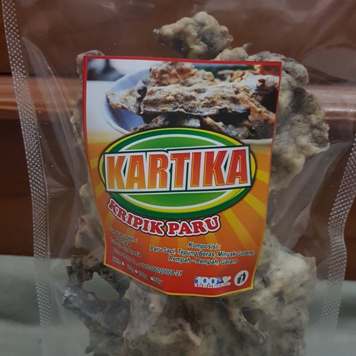 

JUAL KERIPIK PARU KARTIKA 150 GRAM MAKANAN TRADISIONAL JAWA TENGAH - BARU