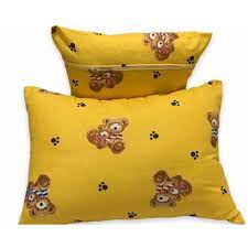 sarung bantal guling 1set murah motif karakter kartun anak tedi bear bahan katun disperse warna tidak luntur