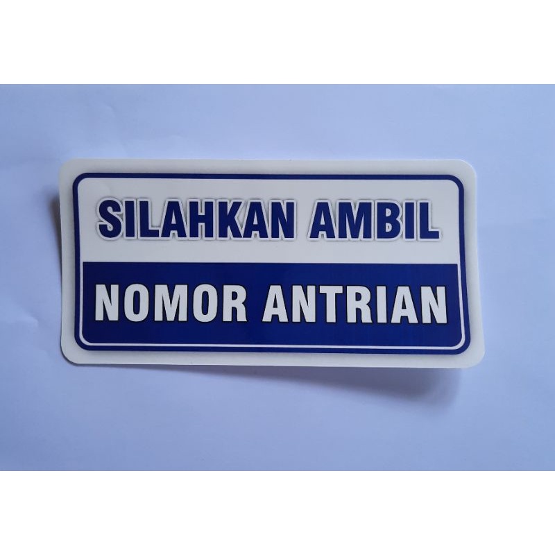 Jual Stiker Silahkan Ambil Nomor Antrian Shopee Indonesia 3899