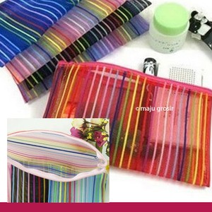 Tas / Dompet Kosmetik Mini Motif GARIS-GARIS (TMG1)