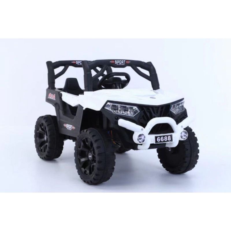 MOBILAN AKI YUKITA 6688 BAN KARET ( EVA ) JEEP RAFT 12VOLT~ MOBILAN MAINAN ANAK~MOBIL AKI ANAK