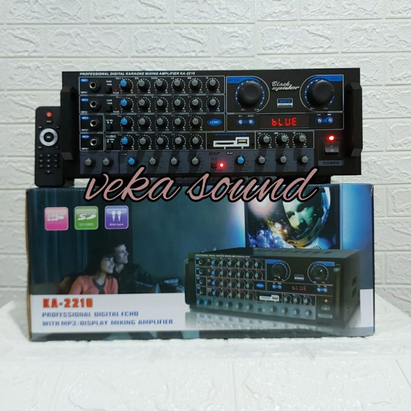 POWER AMPLIFIER BLACK SPIDER KA2210 AMPLI KA 2210 ORIGINAL