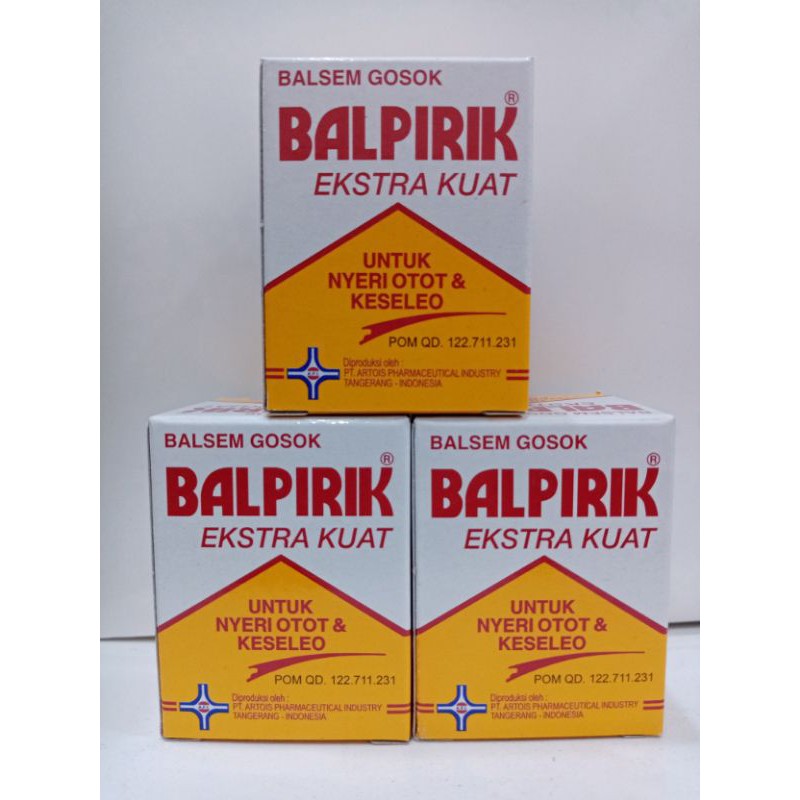 Balpirik Extra Kuat Kuning 20gr / Balsem Gosok / Nyeri otot & keseleo