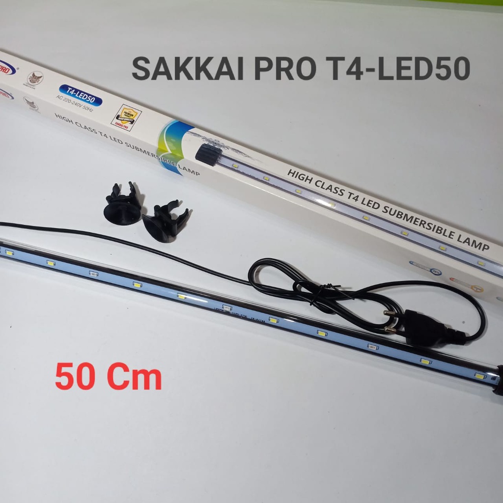 Lampu Celup LED Sakkai Pro T4-LED50 Aquarium 50cm Akuarium 50 cm Murah