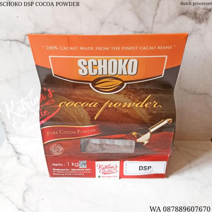 

SCHOKO DSP COCOA POWDER 1 KG DUTCH PROCESSED COKELAT BUBUK