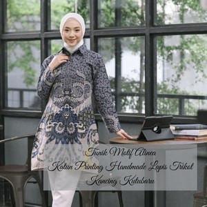 PRABUSENO // BATIK PRABUSENO TUNIK MOTIF KEMBANG ALINEA