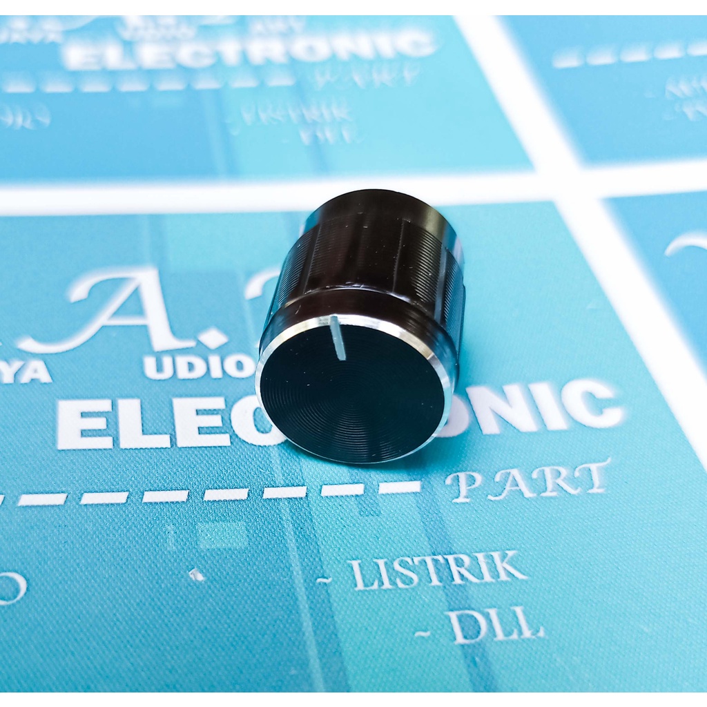 1 BUAH KNOP KNOB POTENSIO 14MM KNOP 14 MM ALUMUNIUM GOOD QUALITY