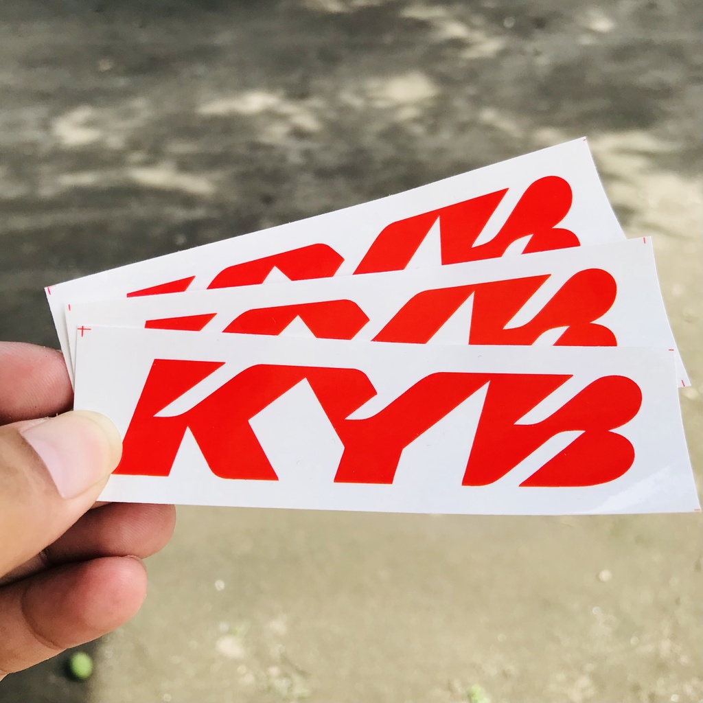 Stiker Motor Racing Vynil Anti Air Bijian - KYB