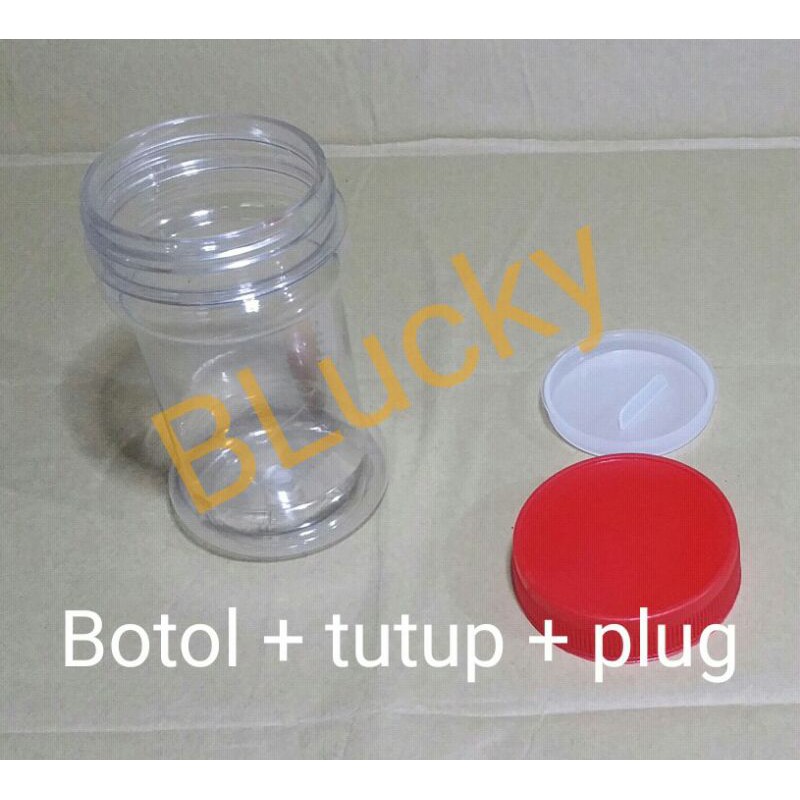 20pcs Botol Sambal 150ml - Botol Plastik PET untuk Sambal 150ml - Bonus Segel Plastik