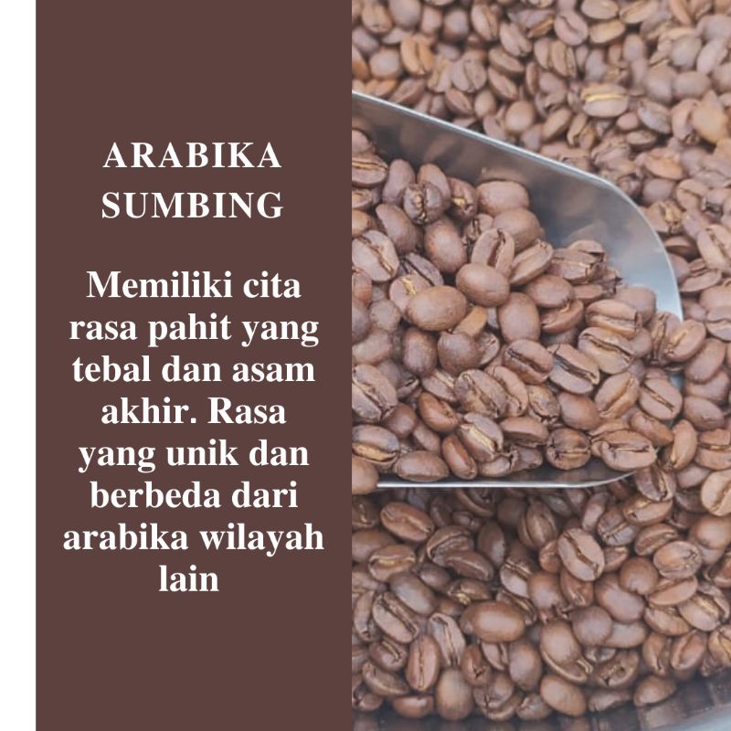 

KOPI TEMANGGUNG ARABIKA ARABICA ROASTED SUMBING NATURAL ASLI ORIGINAL MURNI