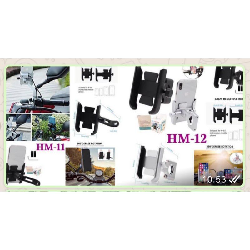JH HOLDER MOTOR HM-11 SPION / HM-12 STANG STAND HP DI MOTOR PHONE HOLDER HM12 / HM11