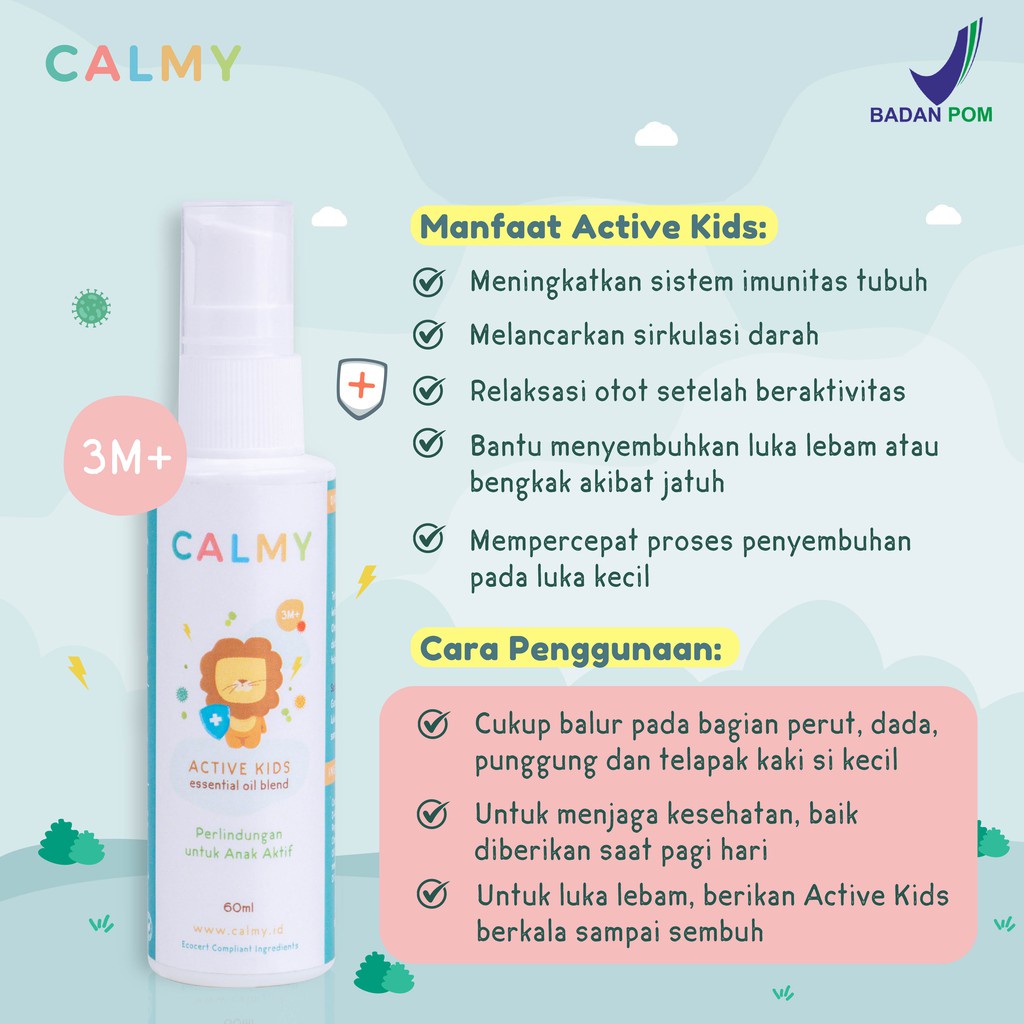 Spesial Paket Hemat Calmy Minyak Balur Premium (Calming Kids, Active Kids dan Mealtime)