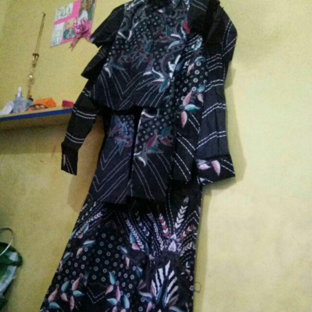 Batik Couple Keluarga Sania Ruffle Ori Ndoro Jowi Dnt Prasasti Abu