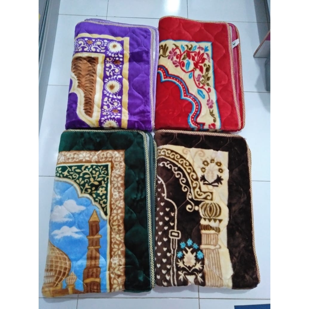 Al-Jeddah Sajadah Busa Tebal - Sajadah Besar 70 x 110 cm - Anti Slip