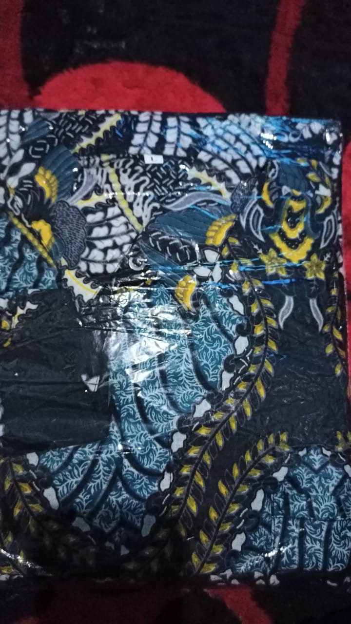 Batik Couple Maura Sania Ruffle Ori Ndoro Jowi Dnt M L Xl Xxl All Size