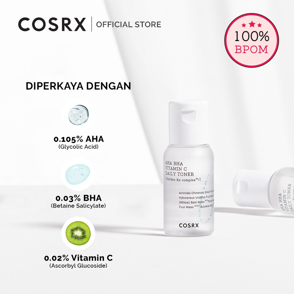 ⭐️ Beauty Expert ⭐️ COSRX Refresh AHA/BHA Vitamin C Daily Toner Skin Care - 50 ML (Toner Untuk Mencerahkan Kulit)