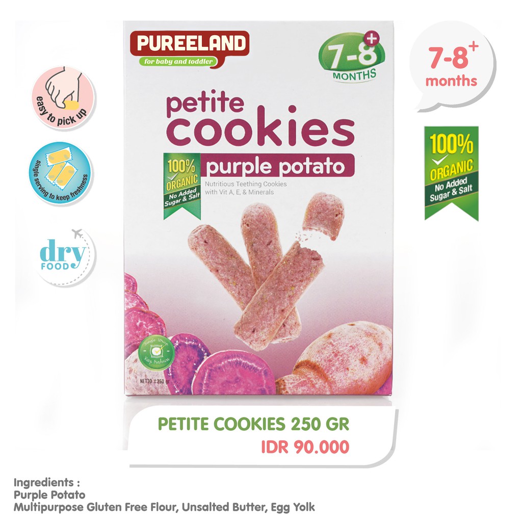 PUREELAND PETITE COOKIES 7-8+ / BISKUIT BAYI 7-8 BULAN