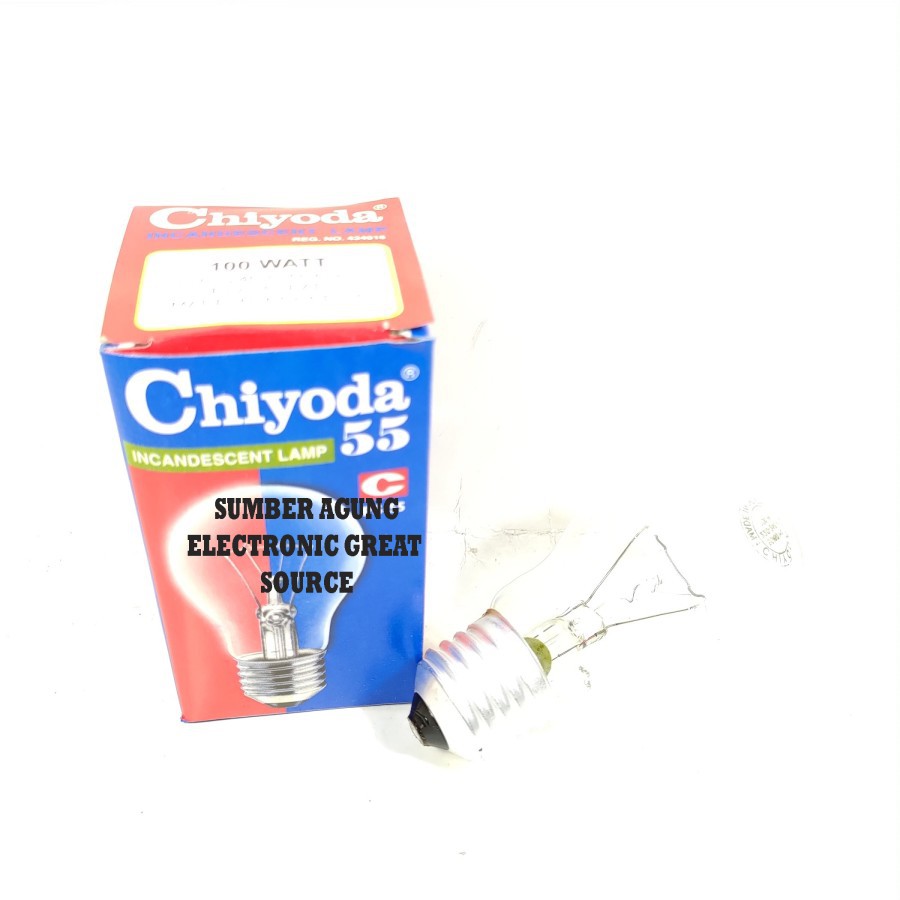 Chiyoda Lampu PX 40W 40 Watt E27 Clear Cahaya Kuning Panas Hangat