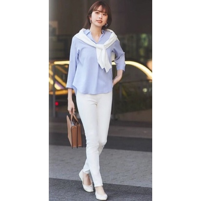 SPLASH SKIPPER BLOUSE- rayon premium/blouse rayon/blouse vneck